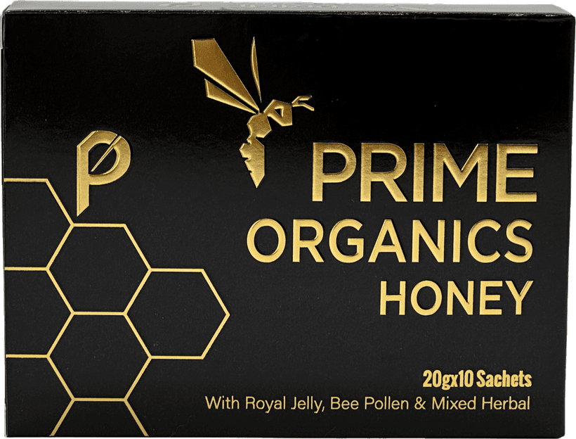 Prime Organics Honey, box of 10 sachets
