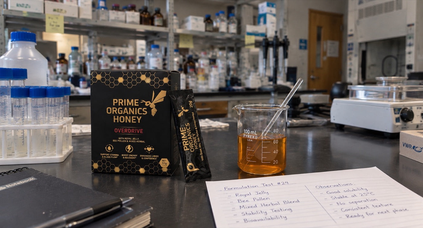 Prime Organics Honey OVERDRIVE