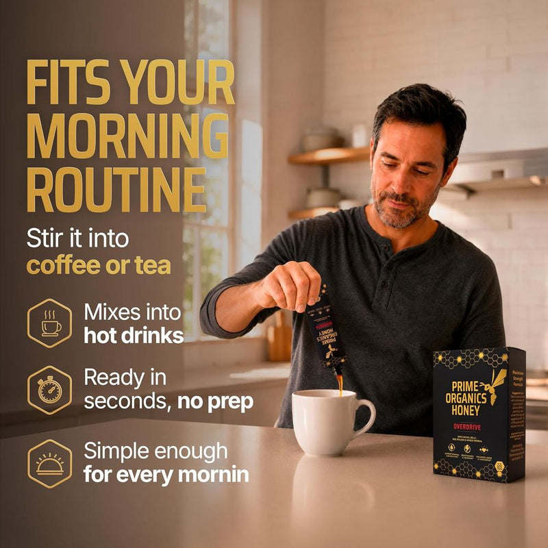 Fits your morning routine. Stir it into coffee or tea